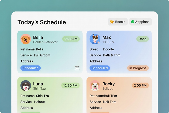Paws Route product schedule preview